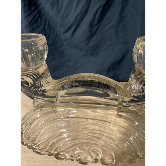 Pair of Vintage Double Light 208 Candlesticks by Slick Glass Company - Picture 12 of 16